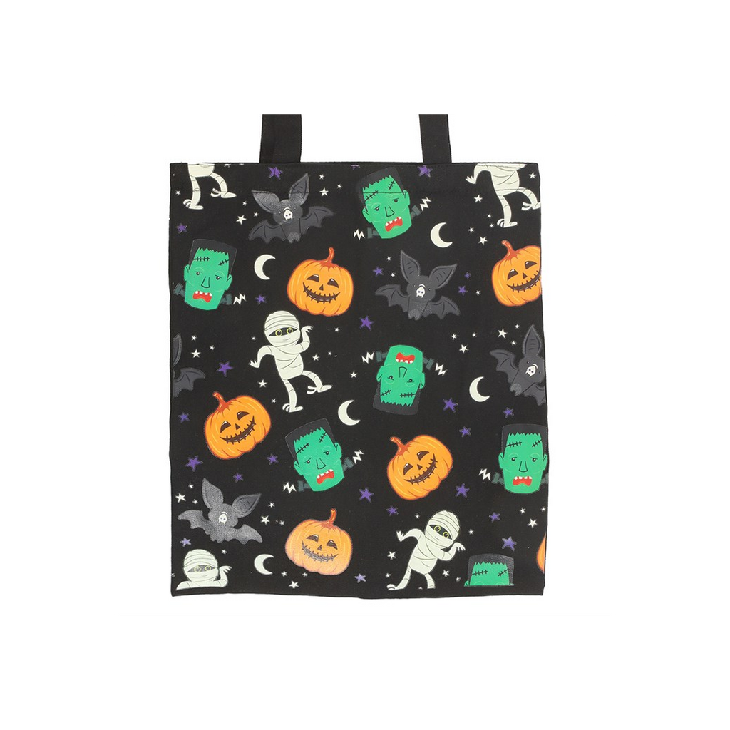 Monster Mash Print Polycotton Tote Bag