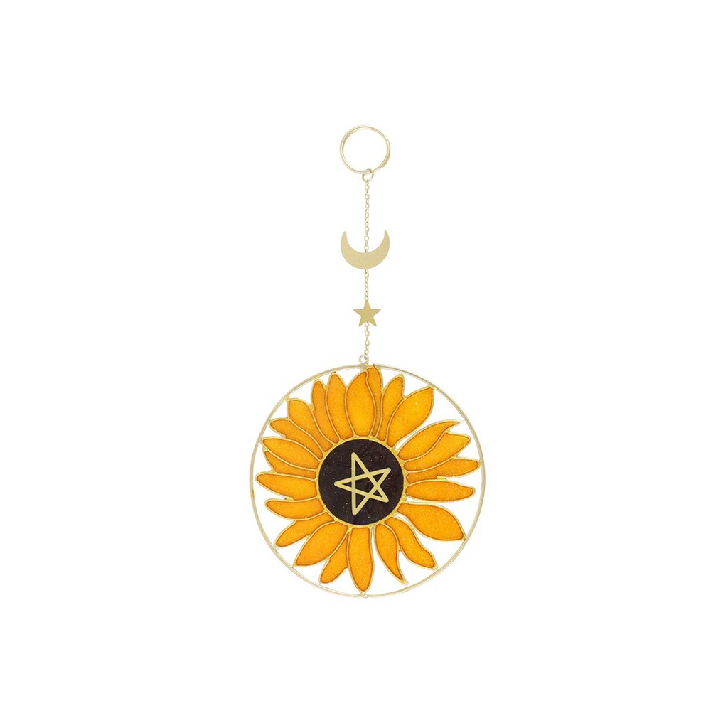 Bee Radiant Sunflower Suncatcher
