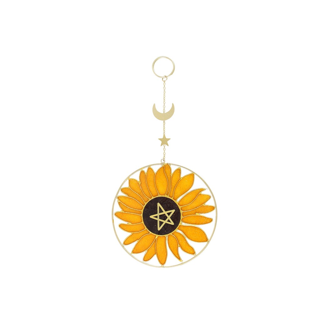 Bee Radiant Sunflower Suncatcher