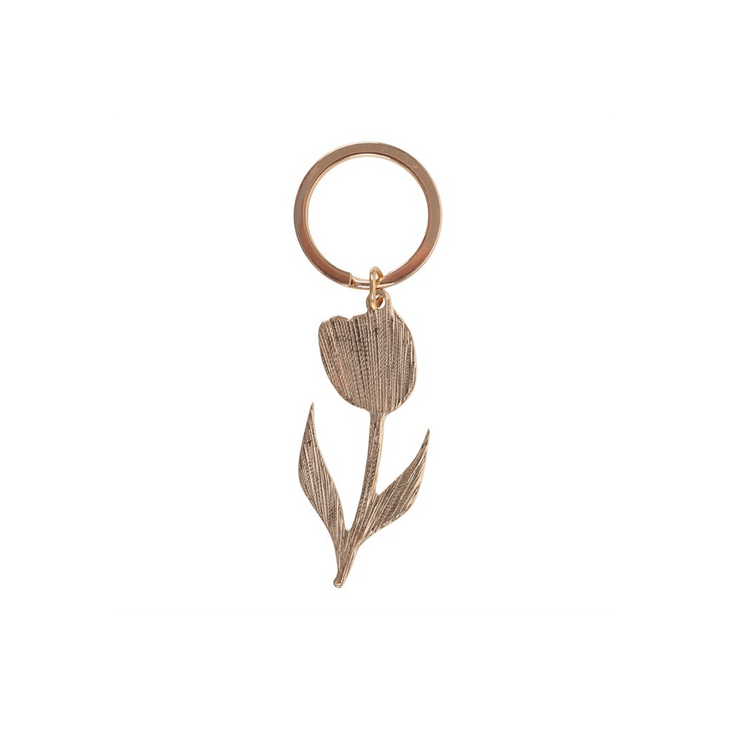 White Tulip Keyring