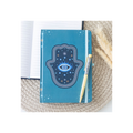 Hand of Hamsa A5 Notebook with Crystal Chip Pen
