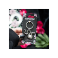 Snake Keyring with Rose Quartz Crystal