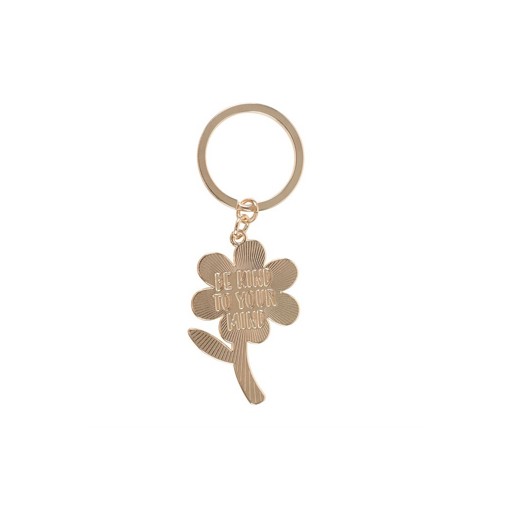 Be Kind to Your Mind Flower Keyring