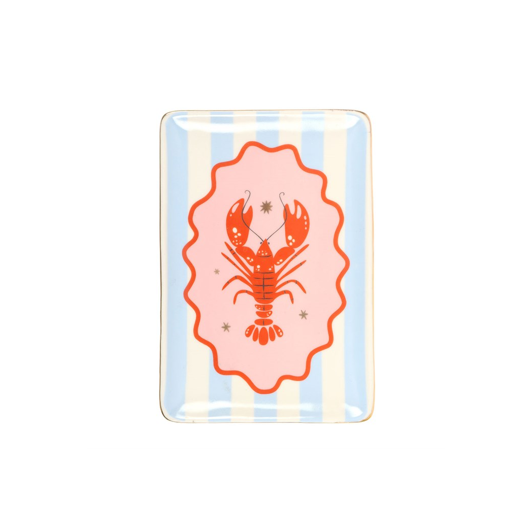 Striped Lobster Trinket Dish