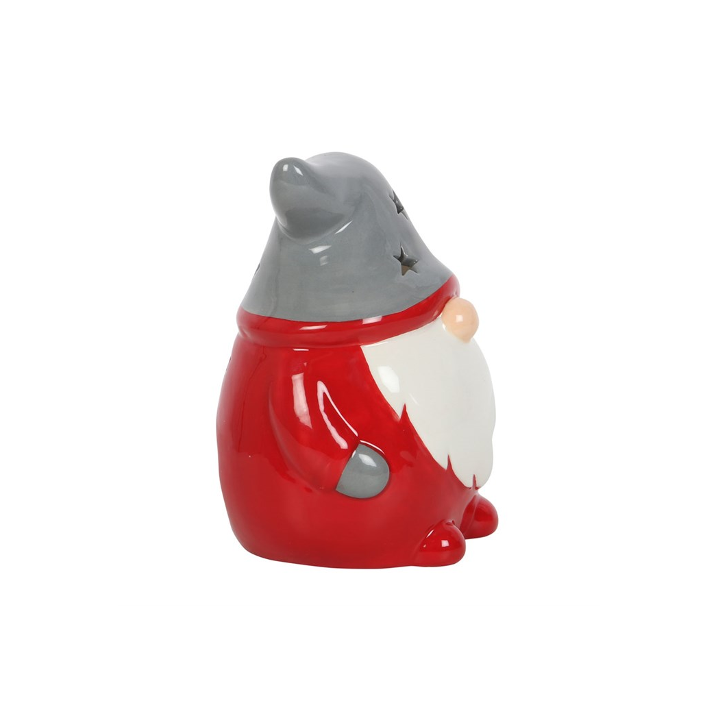 Red and Grey Gonk Tealight Holder