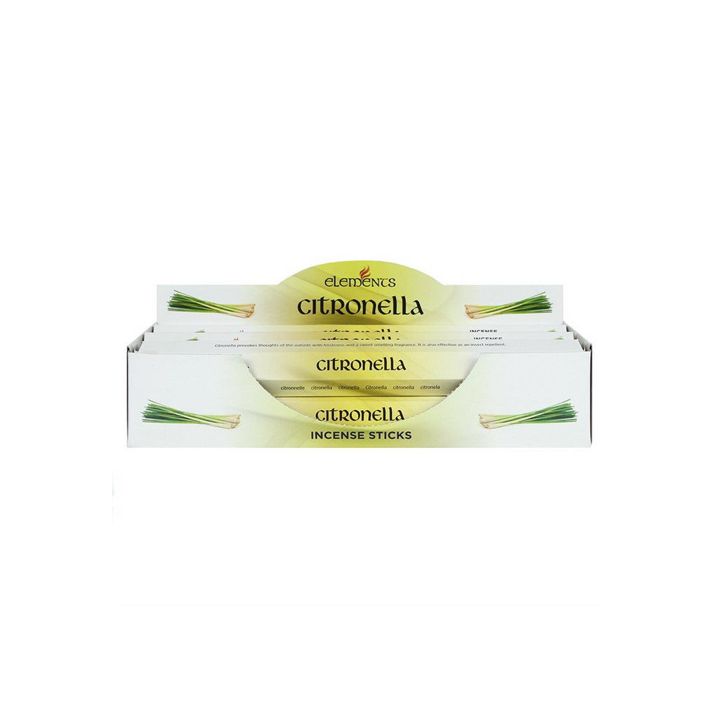 Set of 6 Packets of Elements Citronella Incense Sticks