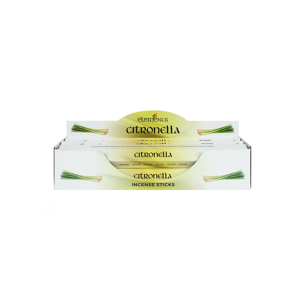 Set of 6 Packets of Elements Citronella Incense Sticks