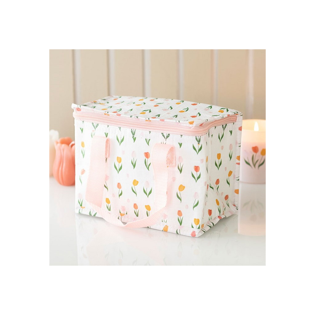 Tulip Print Recycled Plastic Lunch Bag