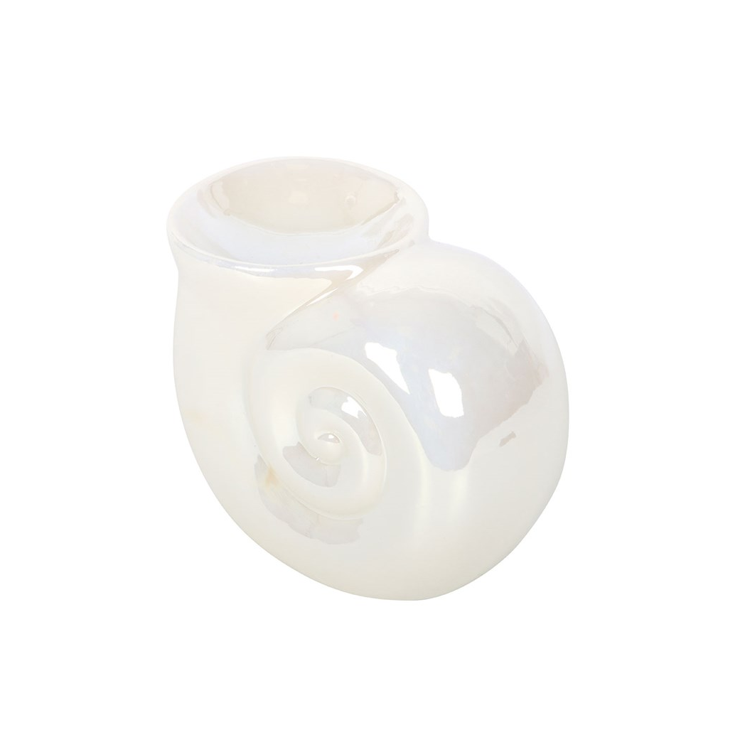 Pearlescent Spiral Shell Oil Burner