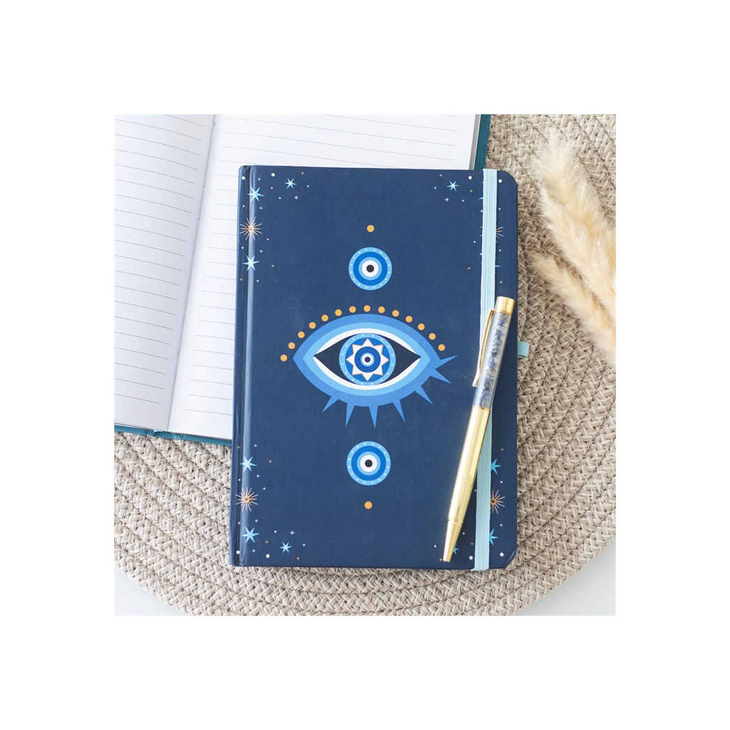 All Seeing Eye A5 Notebook with Crystal Chip Pen