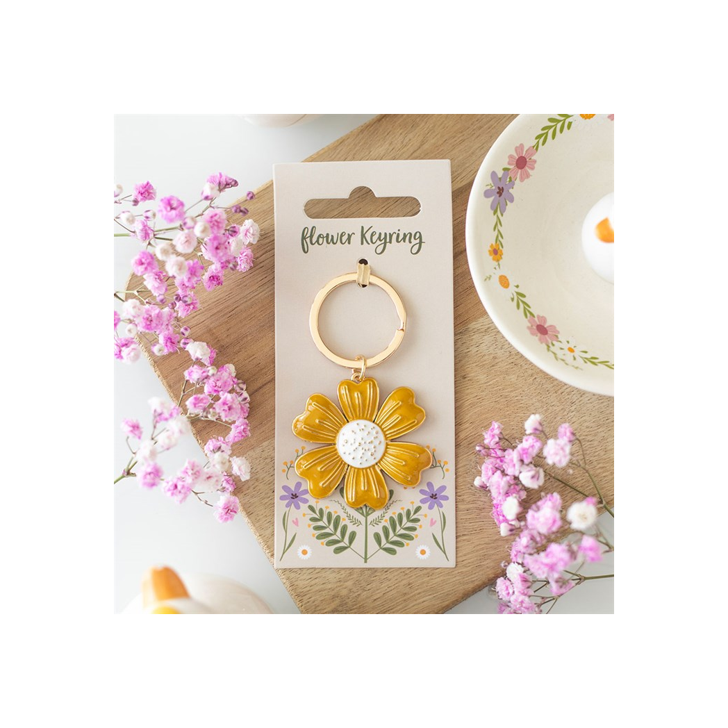 Yellow Daisy Keyring