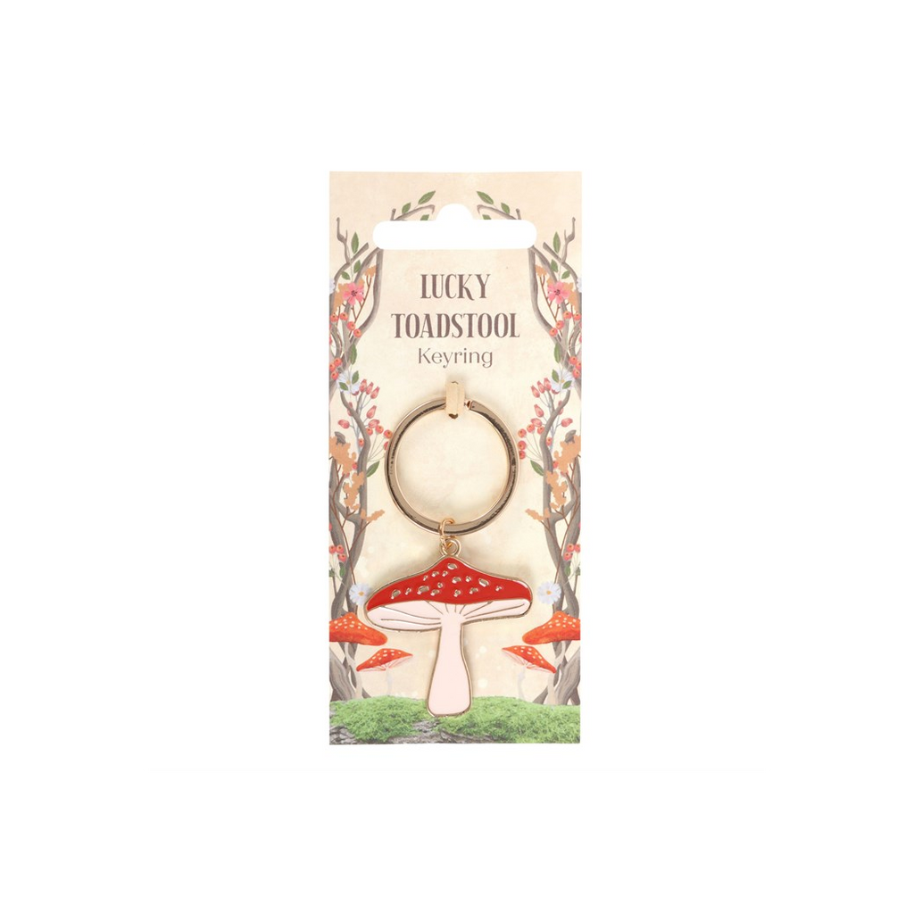 Lucky Toadstool Keyring