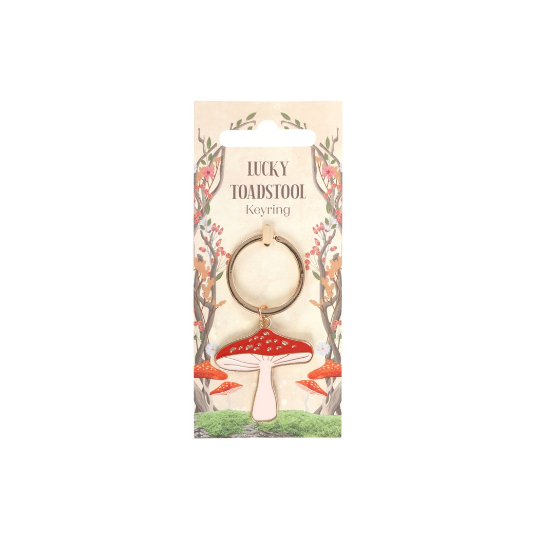 Lucky Toadstool Keyring