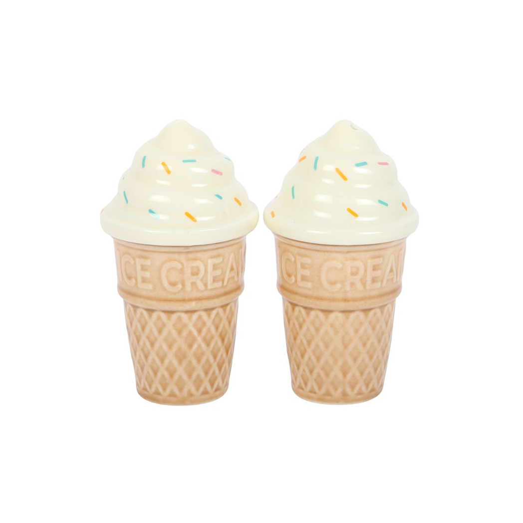 Ice Cream Cone Salt and Pepper Shakers