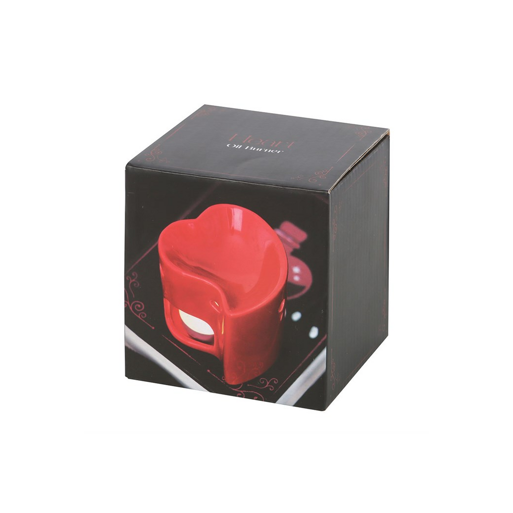 Red Heart Oil Burner and Wax Warmer