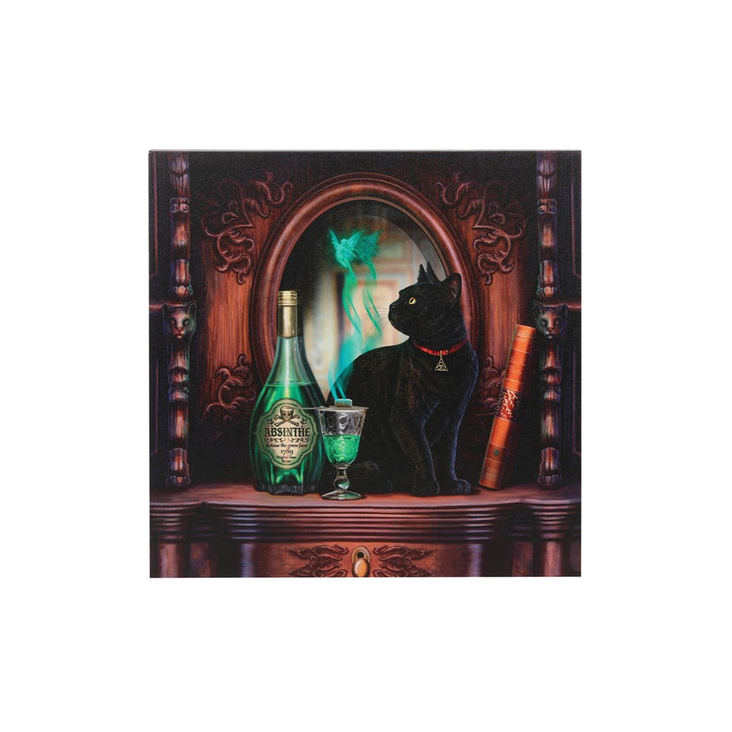 Absinthe Light Up Canvas Plaque by Lisa Parker