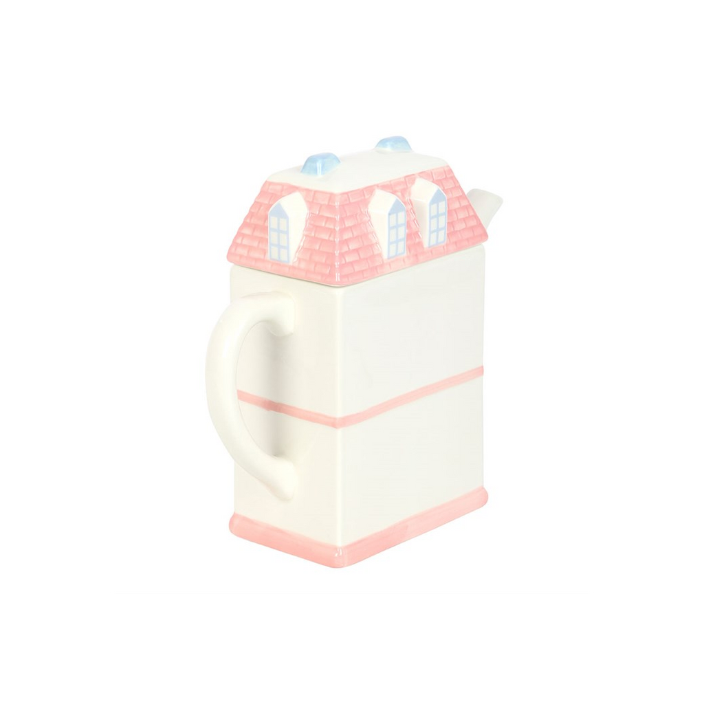 Pastel House Shaped Teapot