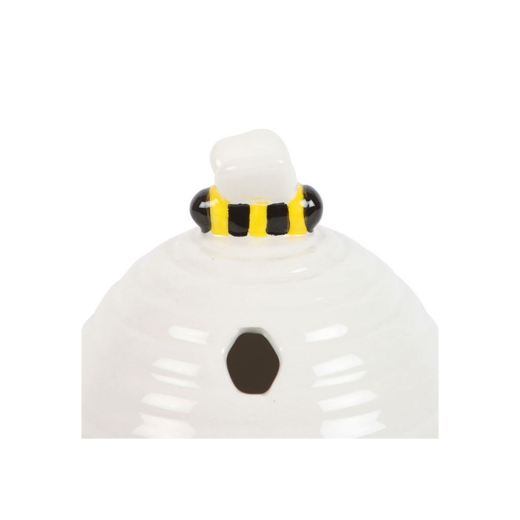 White Beehive Incense Cone Holder