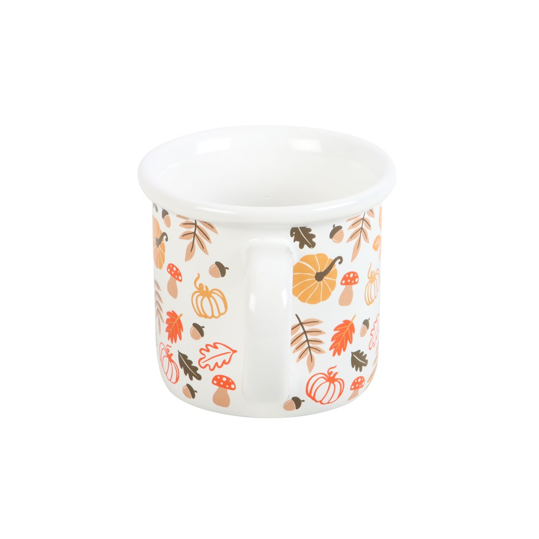 Autumn Leaves and Pumpkins Mug
