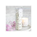 White Butterfly Print Vanilla Tube Candle
