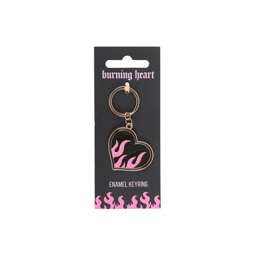Burning Heart Keyring