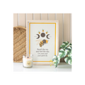 Bee Radiant Bee Framed Wall Art Print