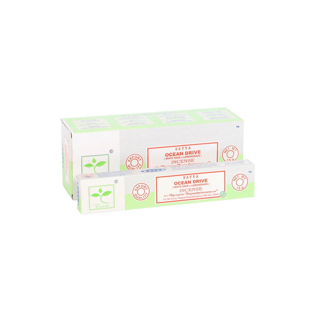 Set of 6 Earth Satya Ocean Drive Incense (12/50)
