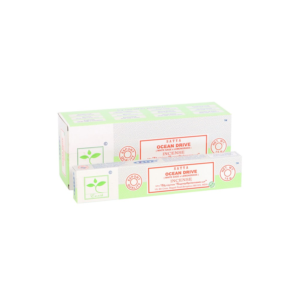 Set of 6 Earth Satya Ocean Drive Incense (12/50)