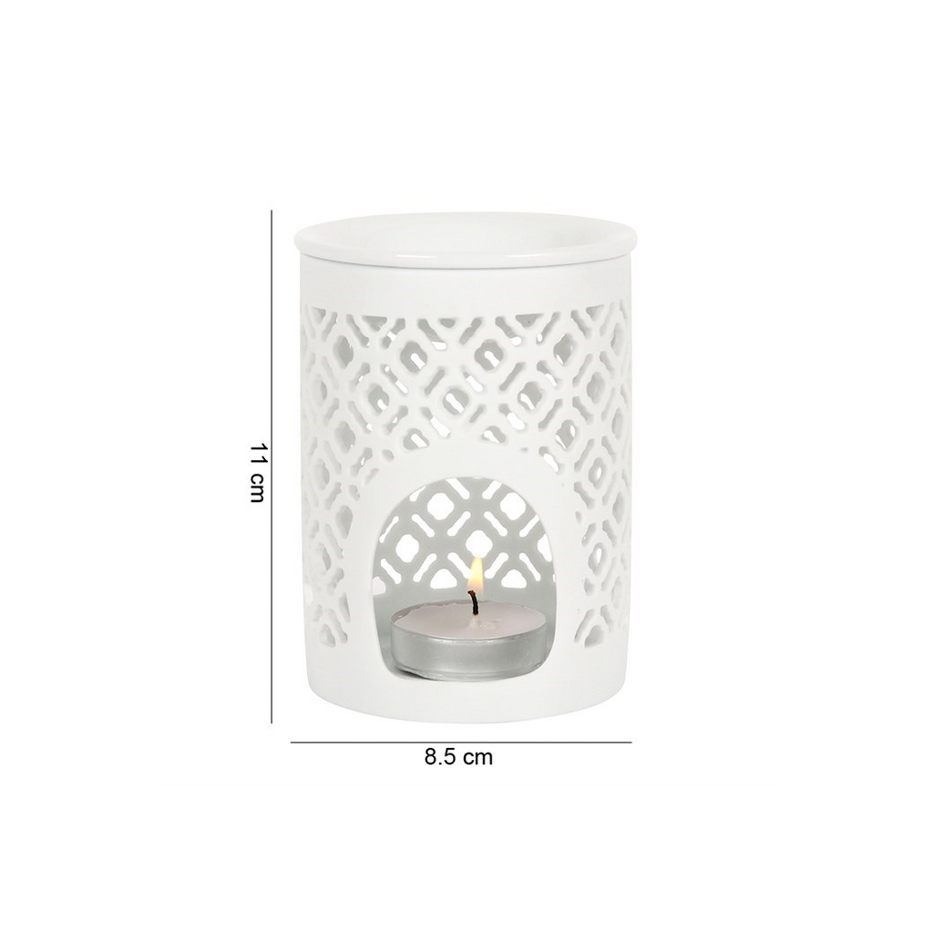 Matte Lattice Cut Oil Burner