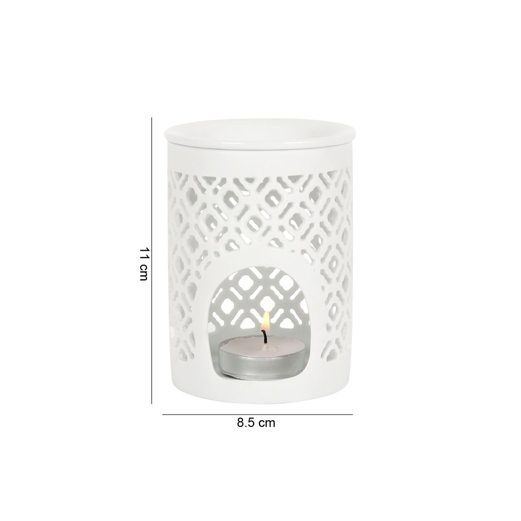 Matte Lattice Cut Oil Burner