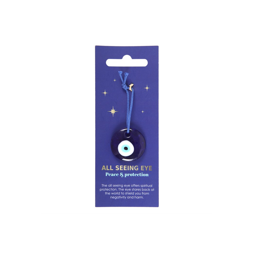 Glass All Seeing Eye Protection Charm