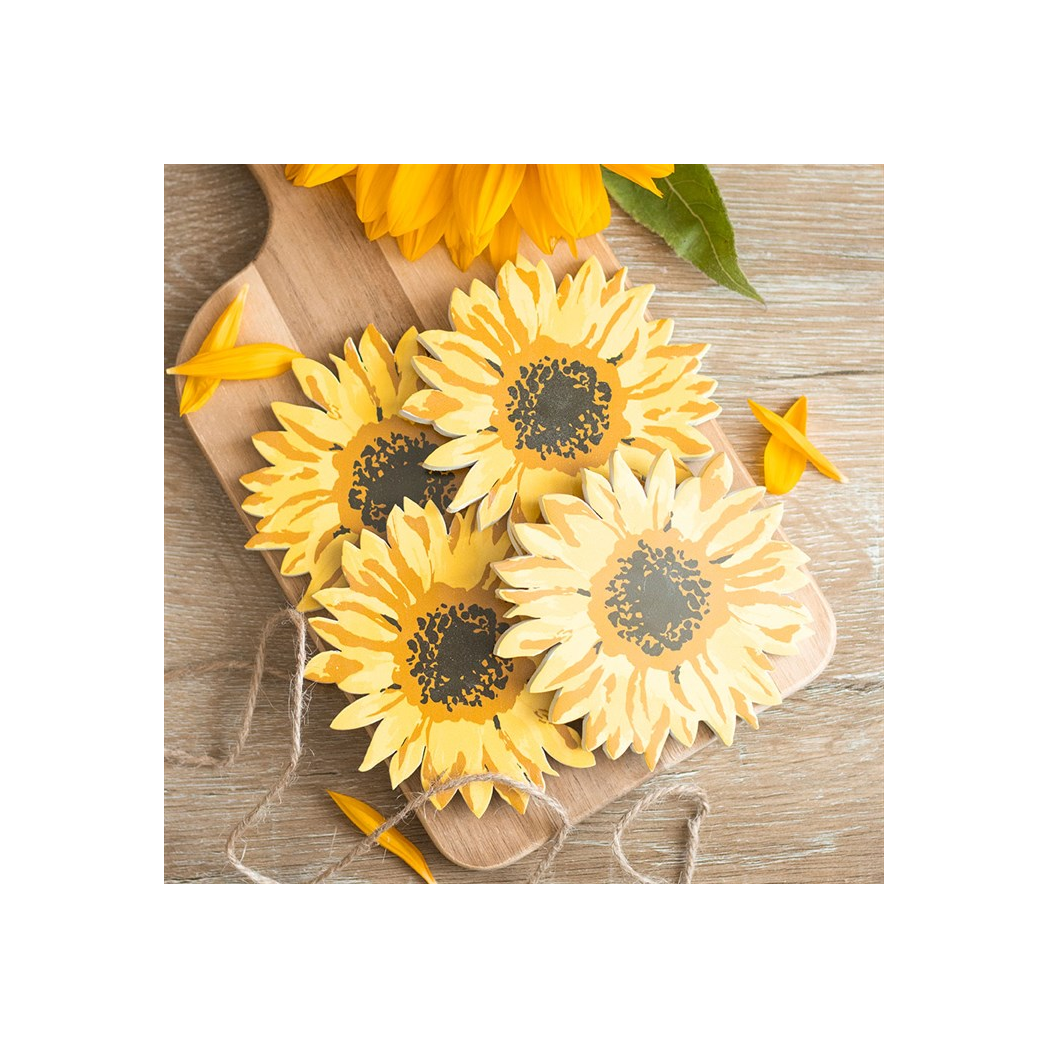 Sunflower Coaster Set