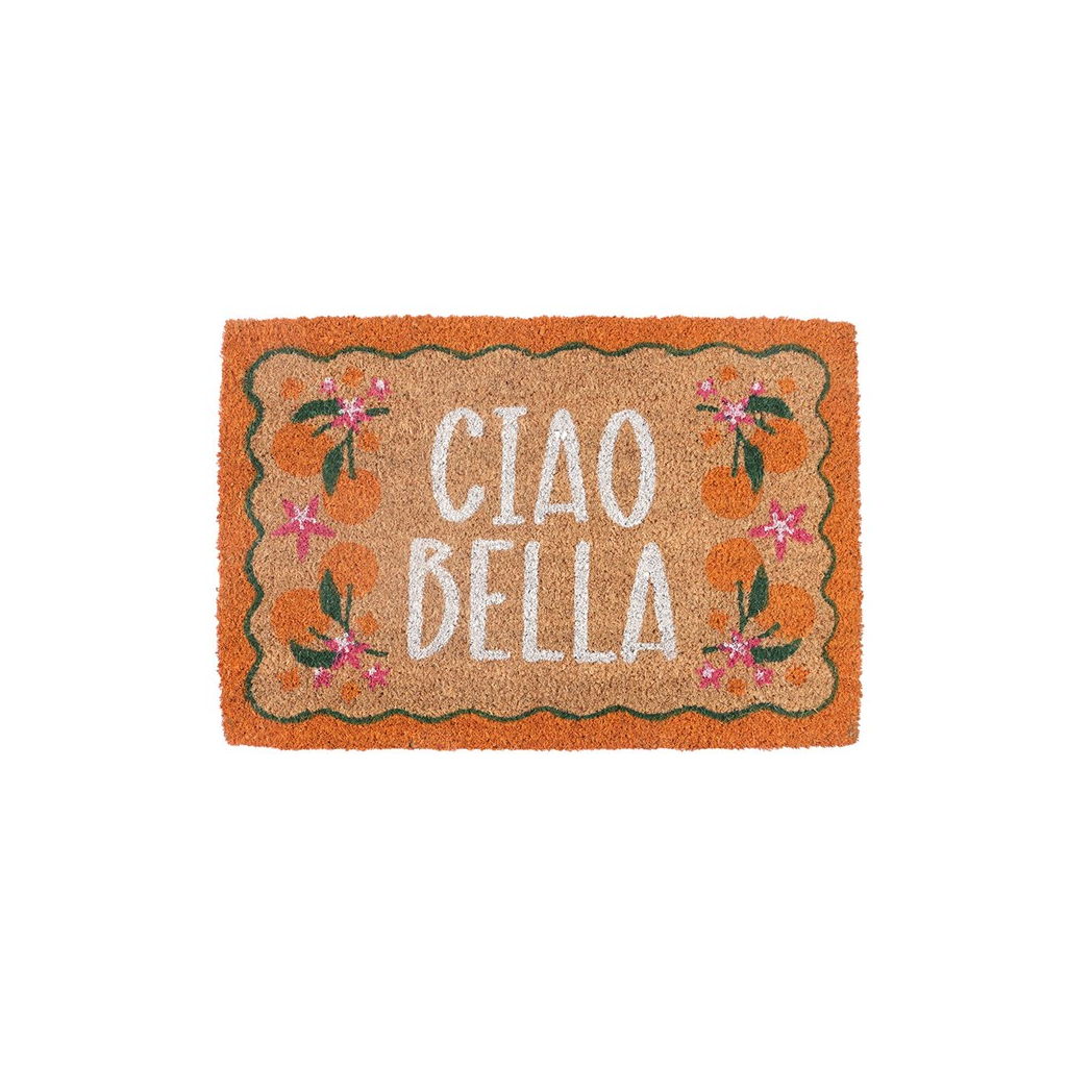 Orange Ciao Bella Doormat
