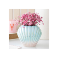 Iridescent Shell Flower Vase