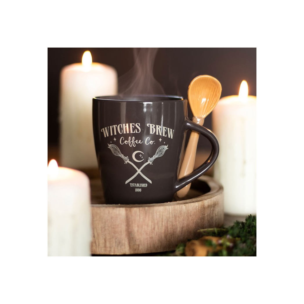 Witches Brew Coffee Co. Mug and Spoon Set