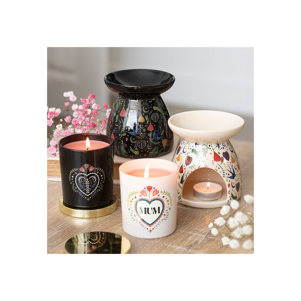 Midnight Bloom Print Oil Burner