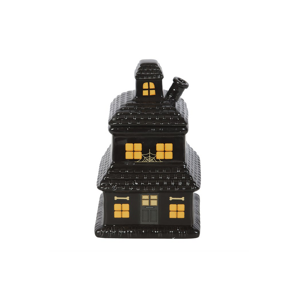 Black Haunted House Oil Burner and Wax Warmer
