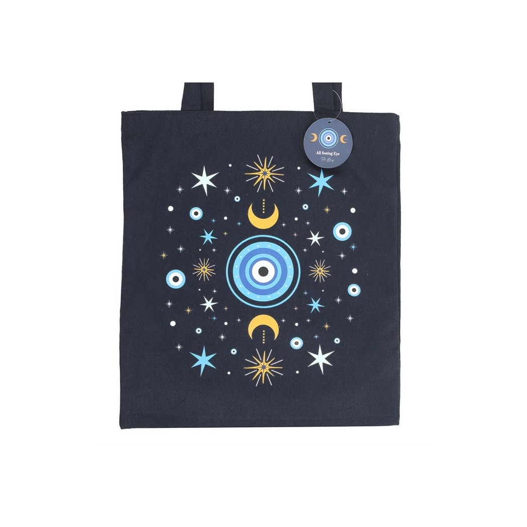 All Seeing Eye Polycotton Tote Bag