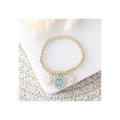 All Seeing Eye Beaded Charm Bracelet