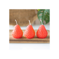 Set of 3 Strawberry Shaped Candles