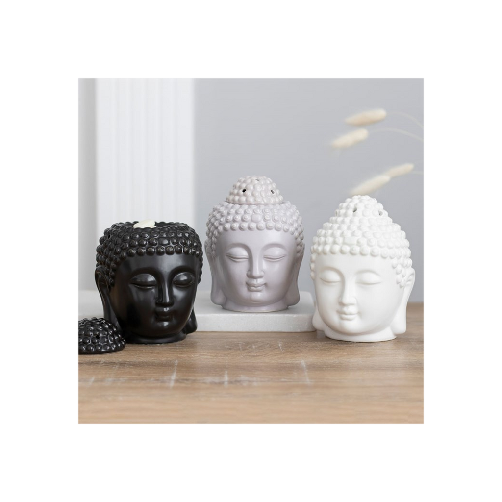 White Buddha Head Oil Burner
