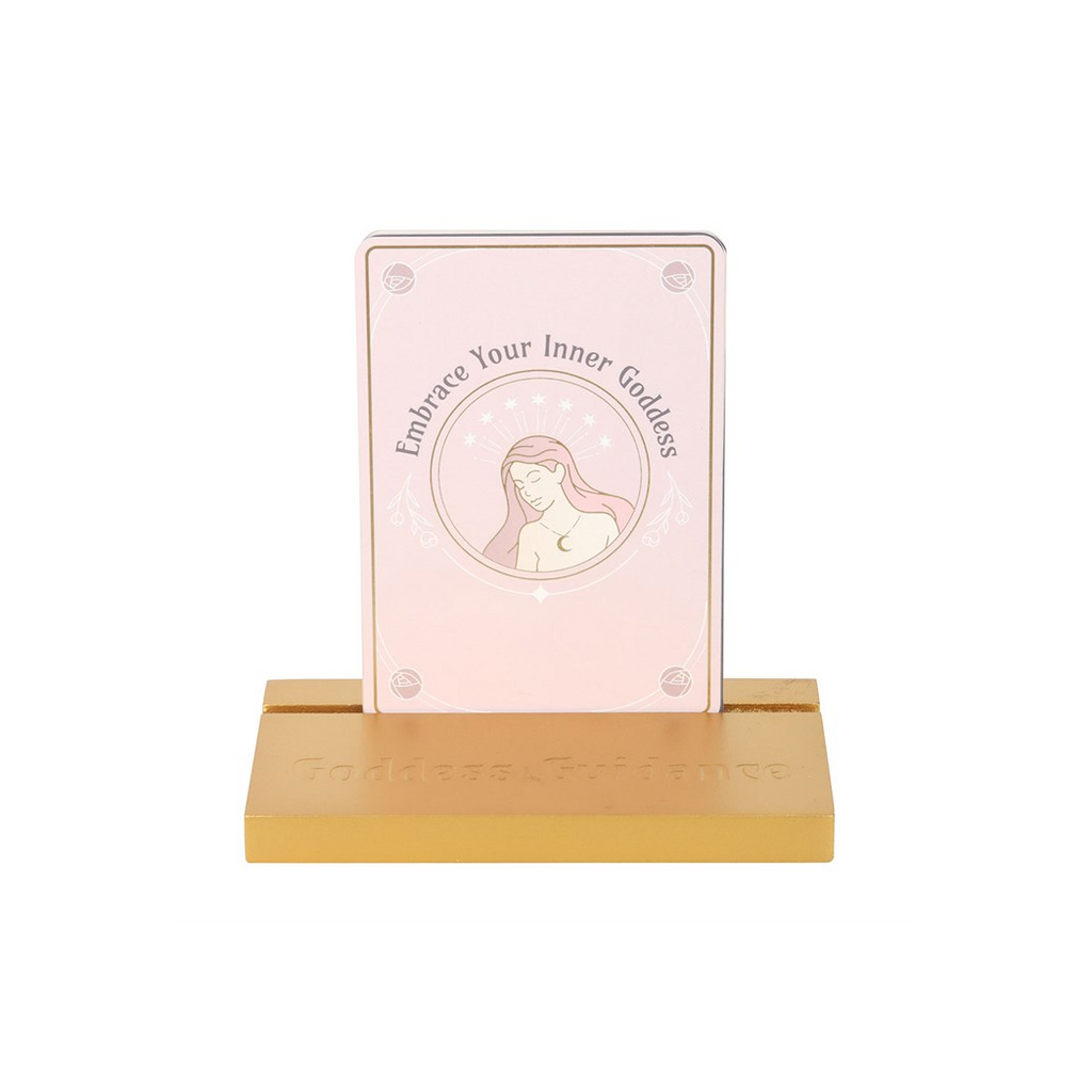 Goddess Energy Affirmation Cards with Wooden Stand