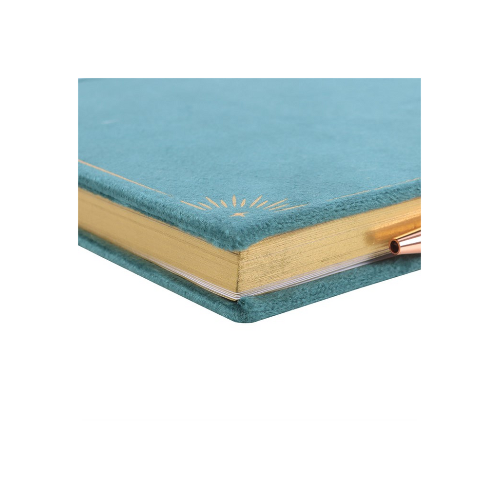Book of Abundance Journal with Green Aventurine Crystal Pen
