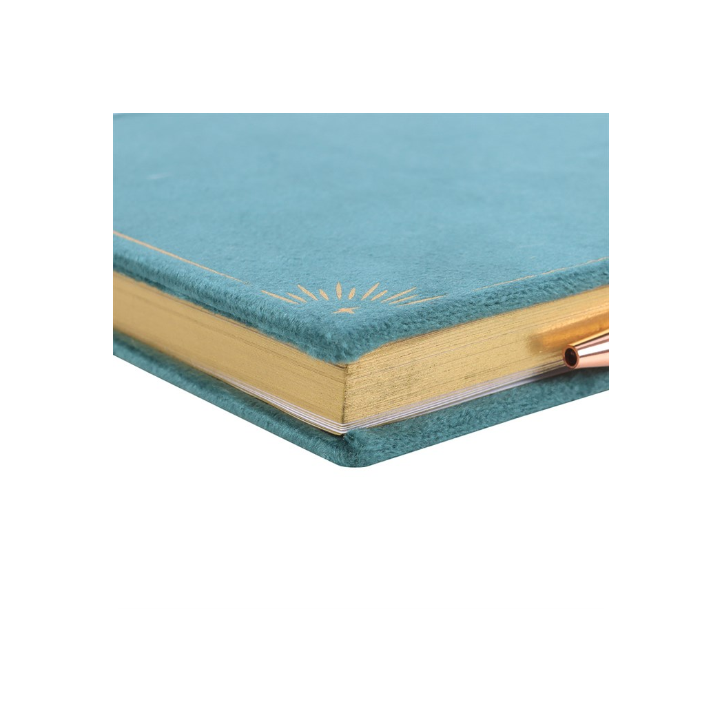 Book of Abundance Journal with Green Aventurine Crystal Pen