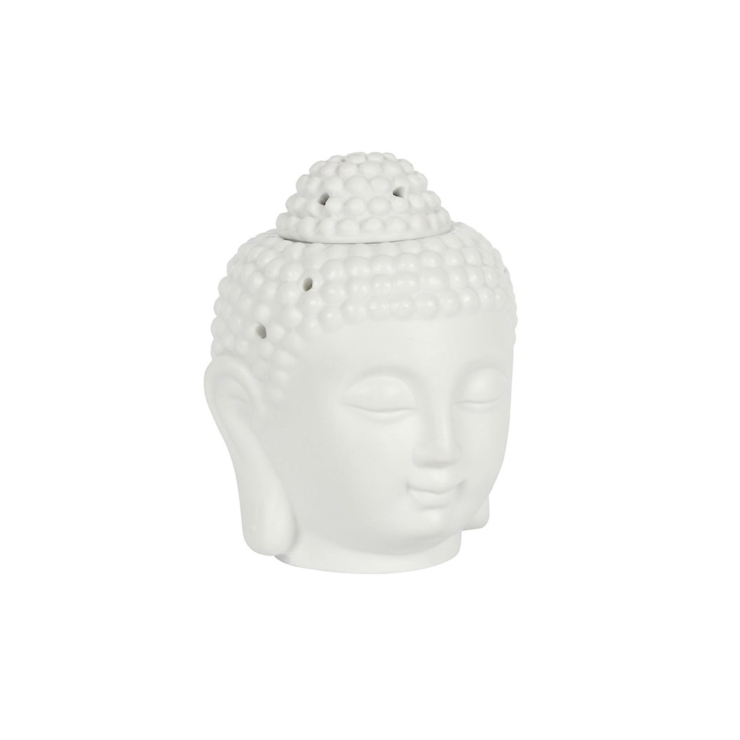 White Buddha Head Oil Burner
