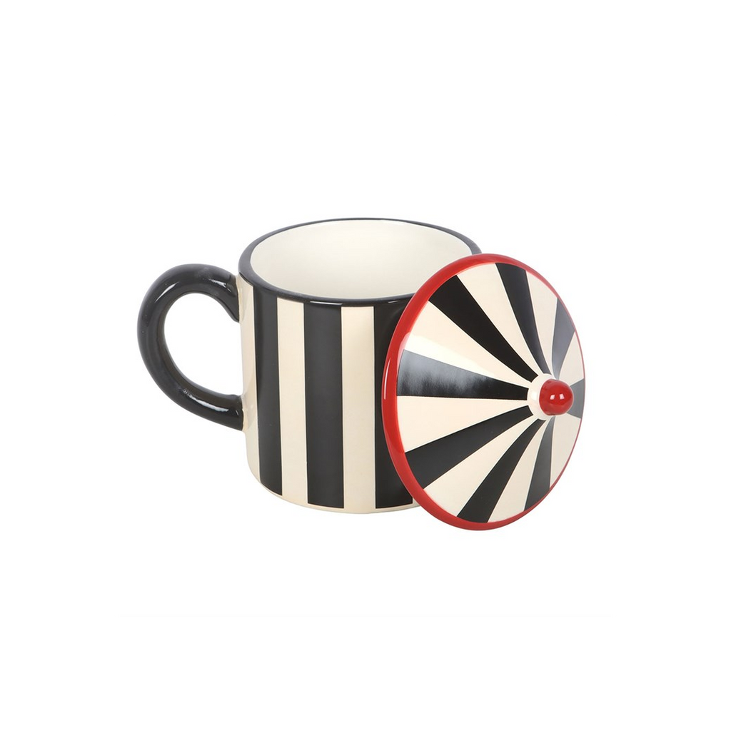 Black Striped Circus Tent Mug