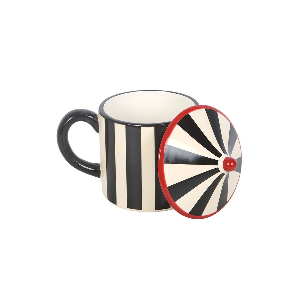 Black Striped Circus Tent Mug