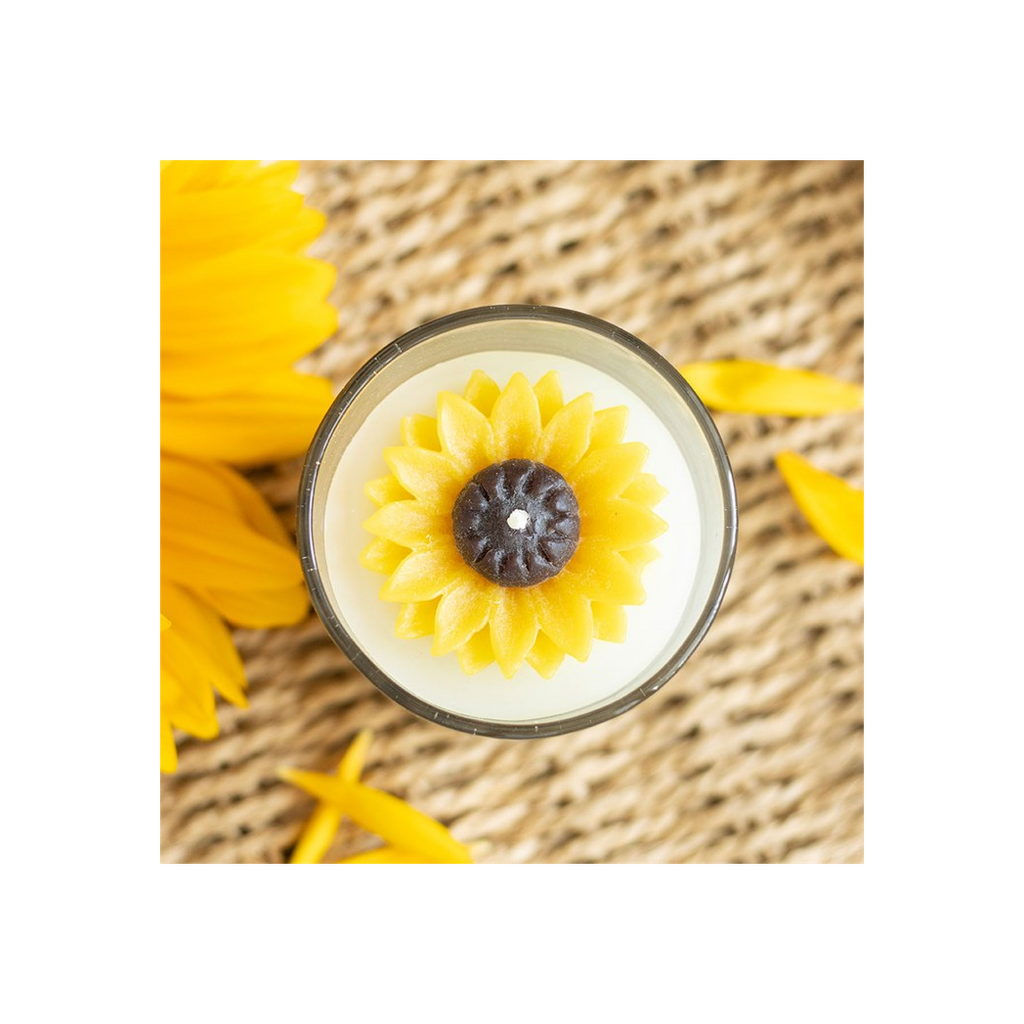 You Are My Sunshine Candle with 3D Sunflower