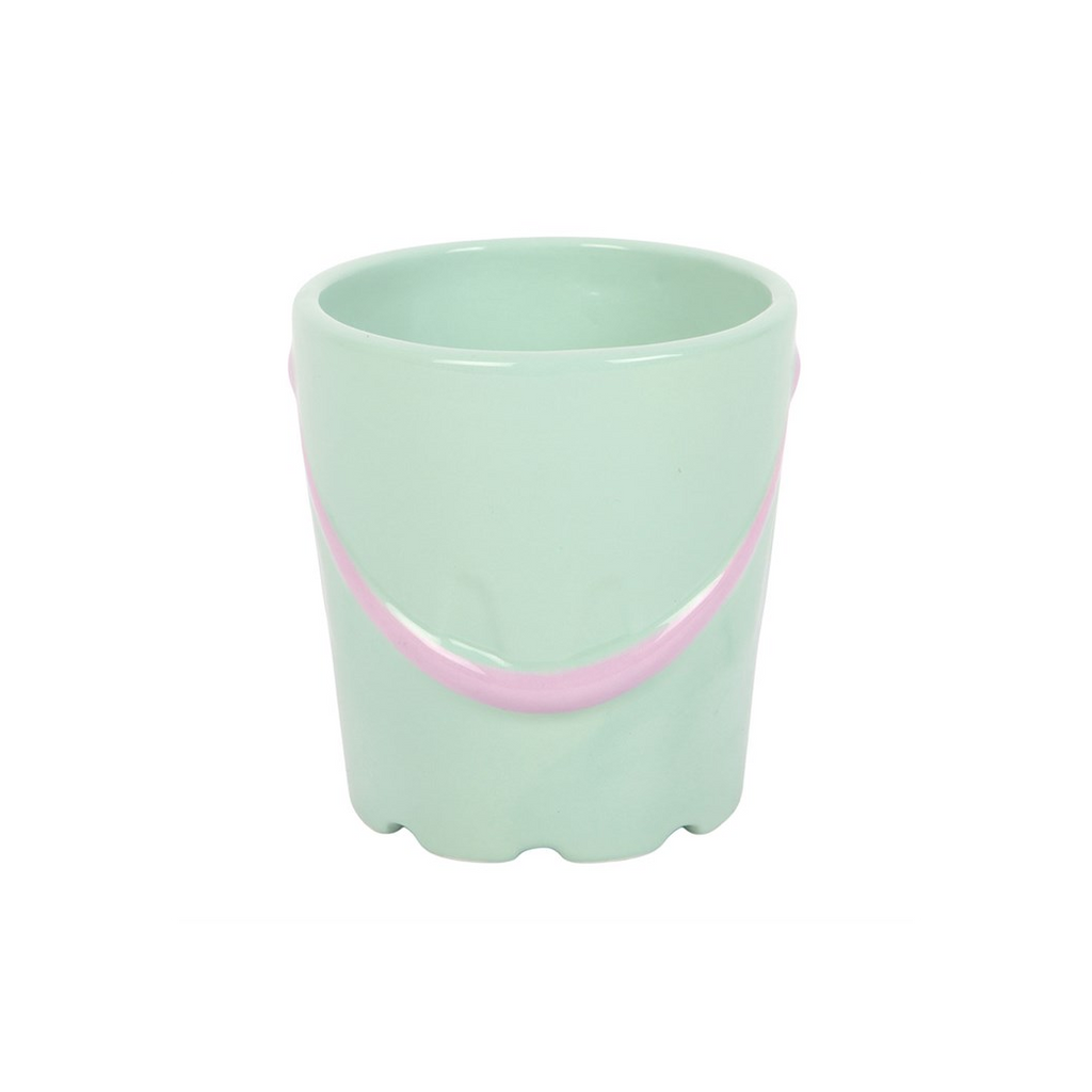 Pastel Bucket Mug with Spade Spoon