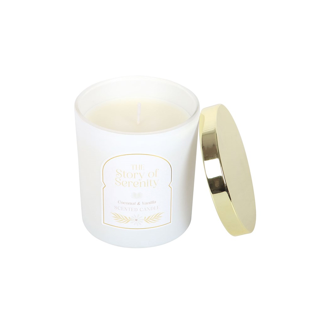 The Story of Serenity Coconut & Vanilla Candle